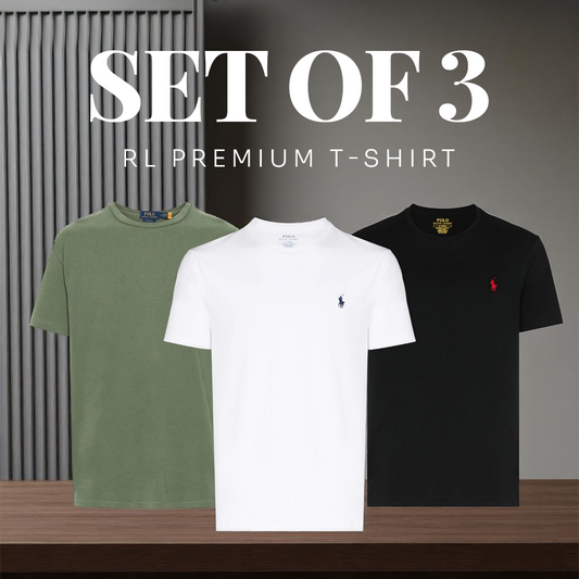 (Set Of 3) -  RL Premium T-Shirt